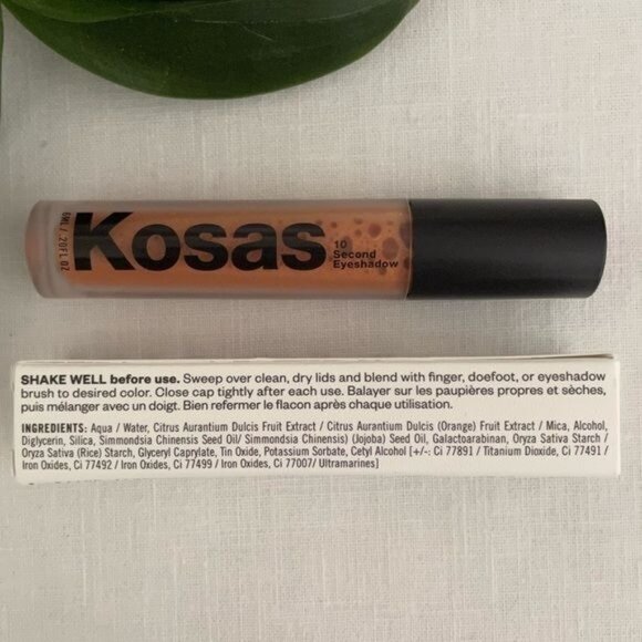 Kosas 10 Second Liquid Eyeshadow Supreme Color Warm Glittery Gold Full Size - Picture 5 of 5